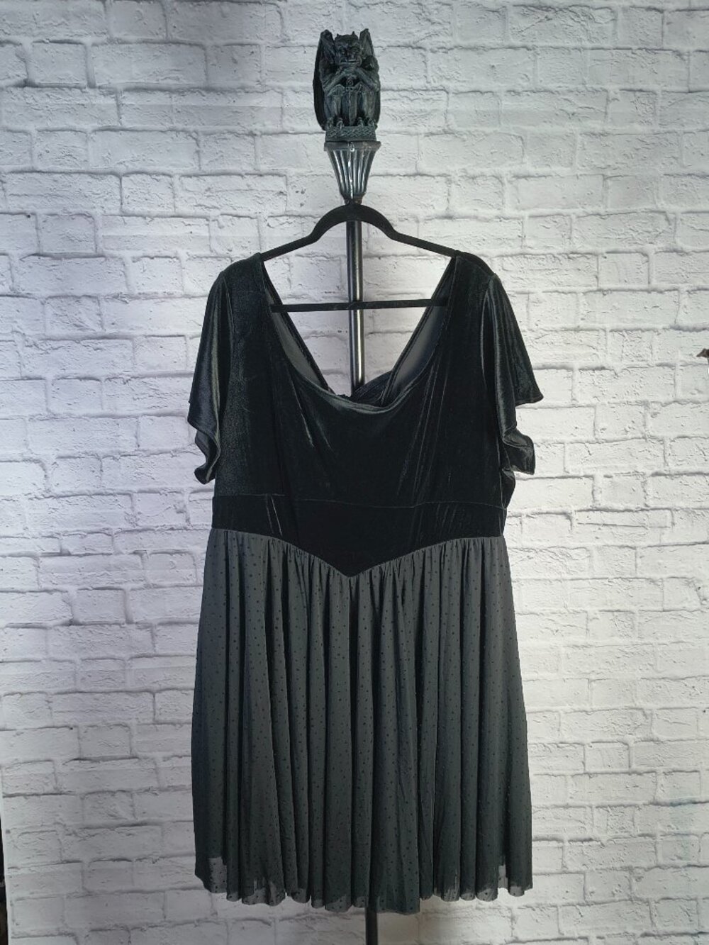 TORRID Retro Chic Flocked Mesh & Velour Dress - 4X